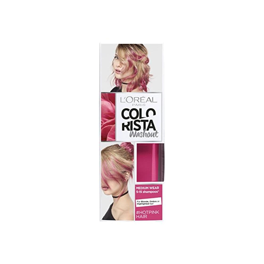 Product L 'Oreal colorista lavado caliente rosa neón semipermanente pelo