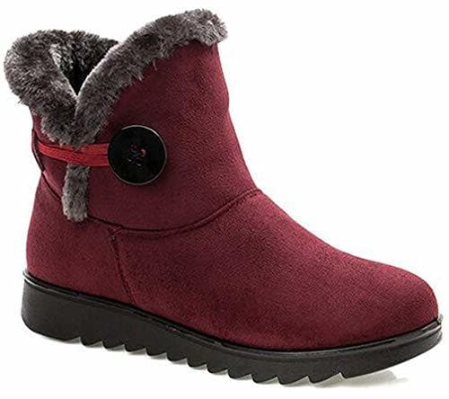 Fashion 2019 Zapatos Invierno Mujer Botas de Nieve Casual Calzado Piel Forradas Calientes