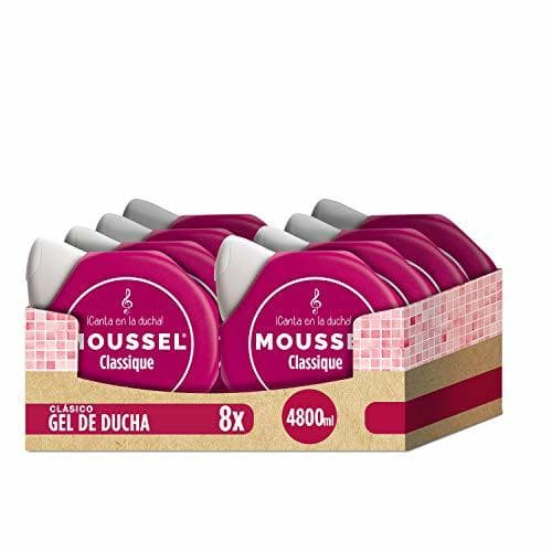 Beauty Moussel Gel Líquido Classique con Aceites Esenciales Naturales - Paquete de 8