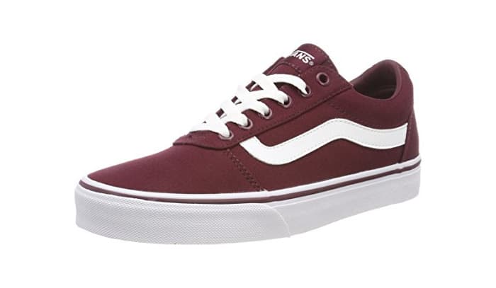 Fashion Vans Ward, Zapatillas para Mujer, Rojo