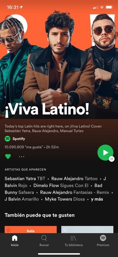 Canción Spotify