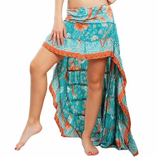 Product Toocool – Falda de mujer asimétrica Coda Ibiza Fantasía india Gipsy Boho