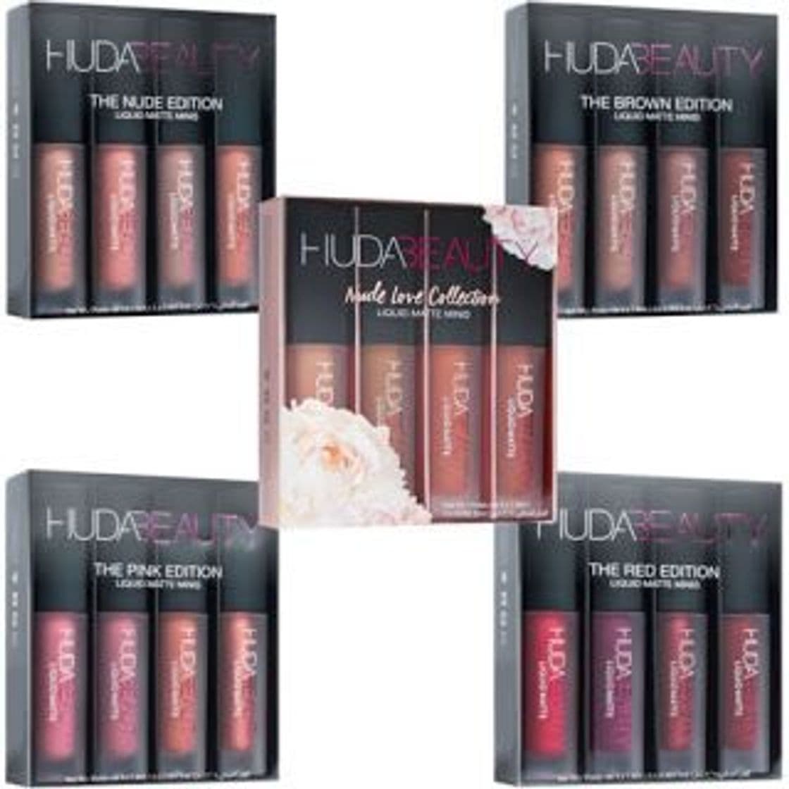 Moda New Nude Mini Liquid Matte Set - Cofre labiales HUDA BEAUTY