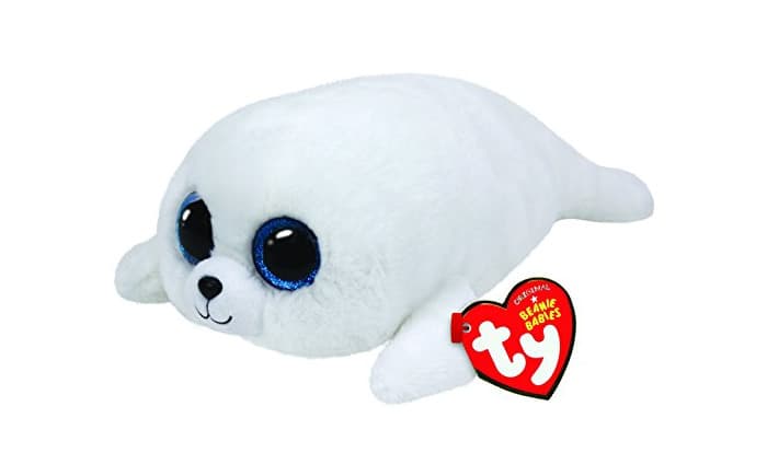 Product Ty - Icy, Peluche Foca, 15 cm, Color Blanco