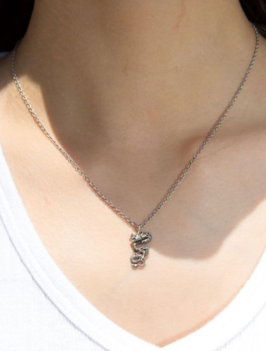 Moda Silver Dragon Necklace, Brandy Melville