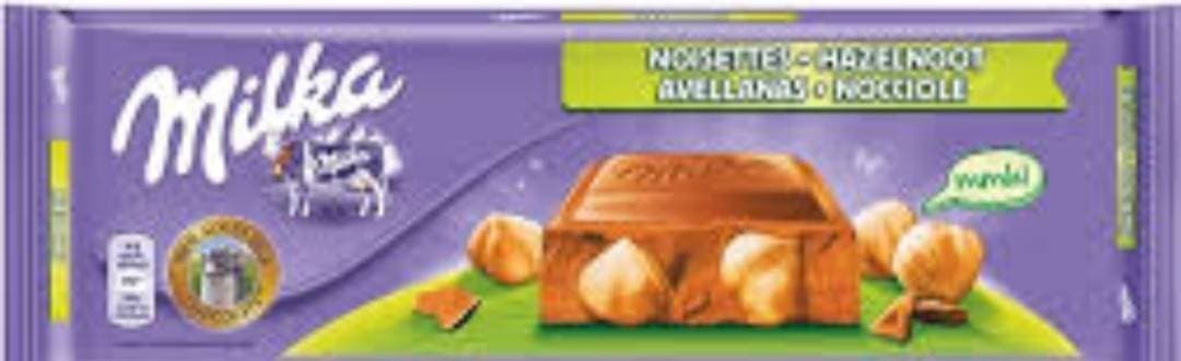 Producto Chocolate Milka com avelãs 