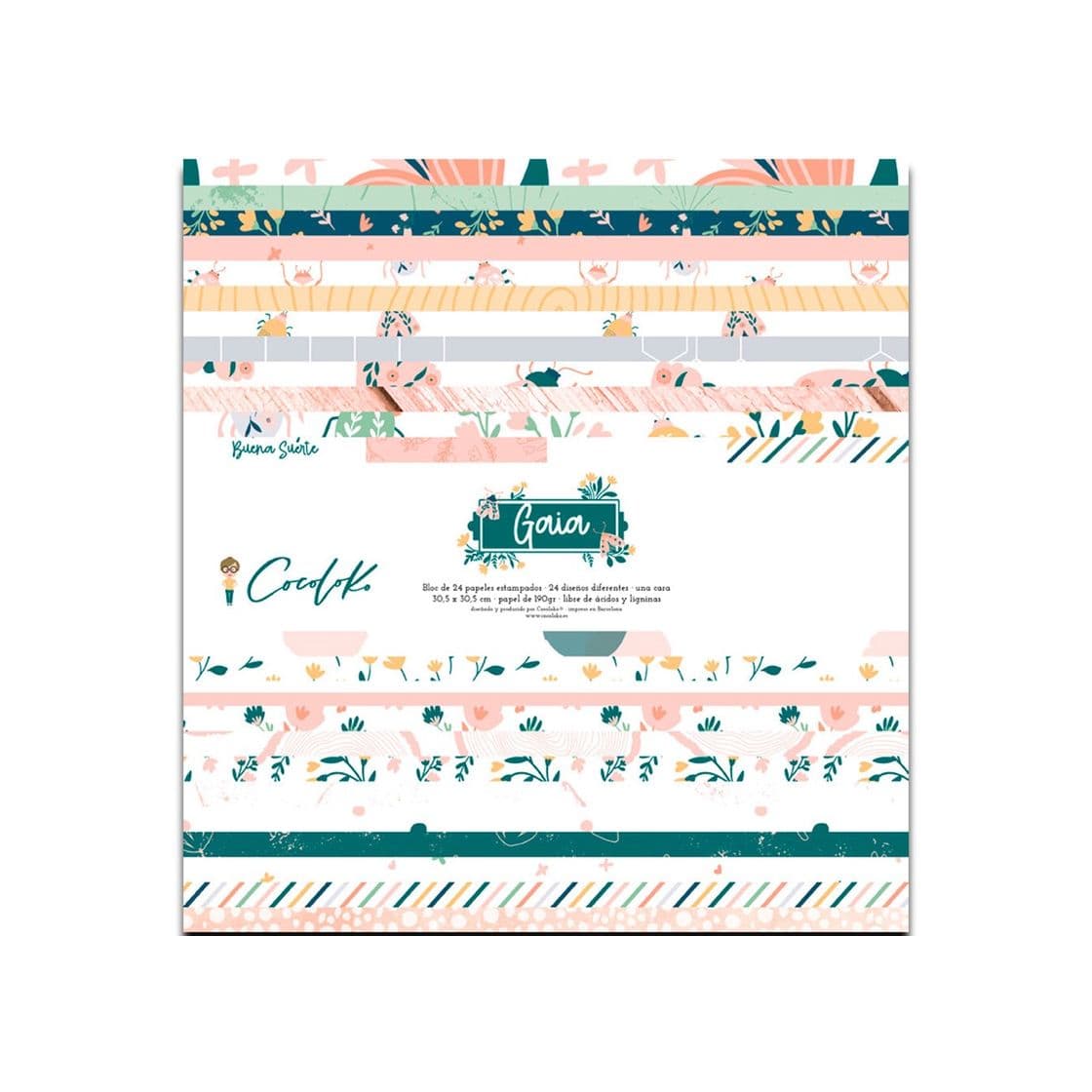 Producto Papeles de Scrapbooking 12x12" a 1 cara Gaia