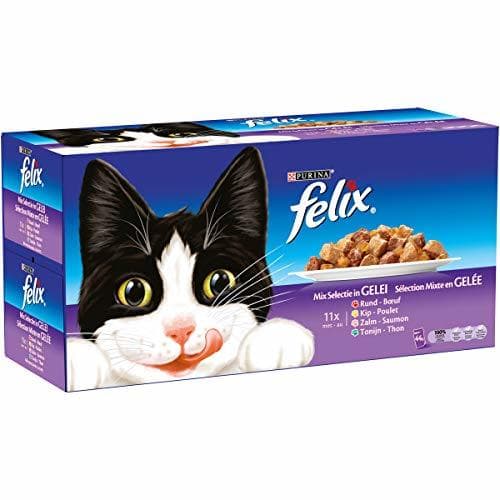 Producto Purina Felix Fantastic comida para gato surtido variado Pack 44 x 100