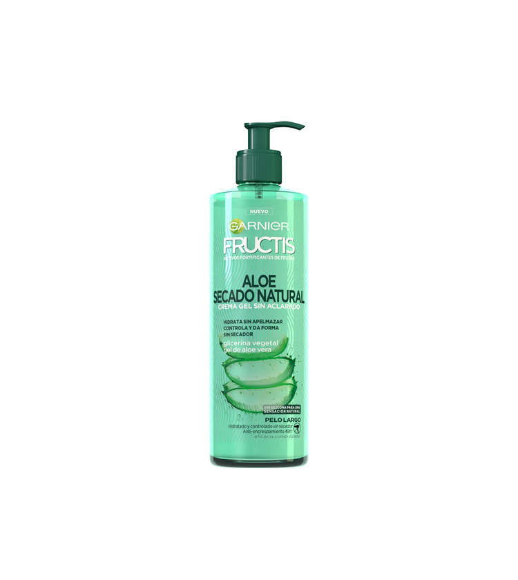 Belleza Garnier Fructis Aloe Secado Natural Crema Gel sin Aclarado