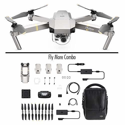 Electrónica DJI Mavic Pro Platinum Fly More Combo - Dron Quadricóptero