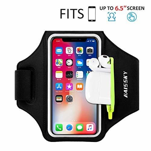 Product Brazalete Deportivo para Correr con Bolsa de Airpods, Brazalete Móvil Deportivo Ajustable