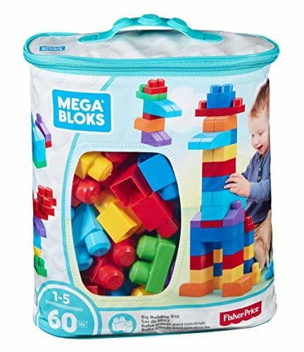 Product Mega Bloks Bolsa clásica con 60 bloques de construcción, juguete para bebé