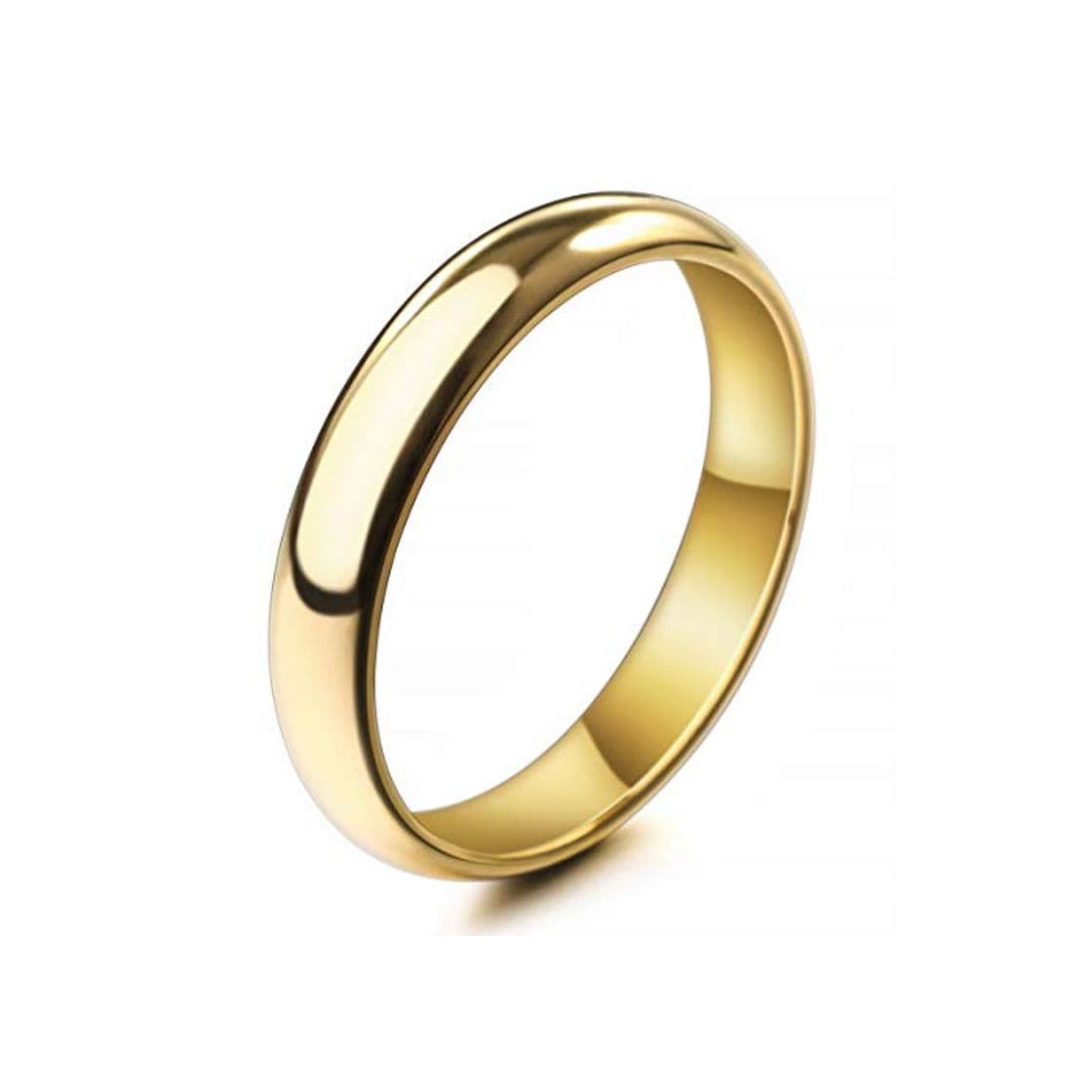 Product MunkiMix Ancho 4mm Acero Inoxidable Anillo Ring Banda Venda Oro Dorado Tono