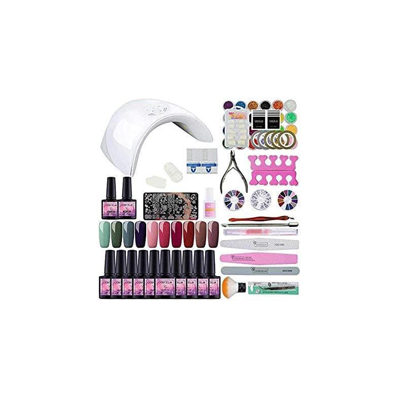 Product Kit Manicura Semipermanente con Lámpara de 36W 