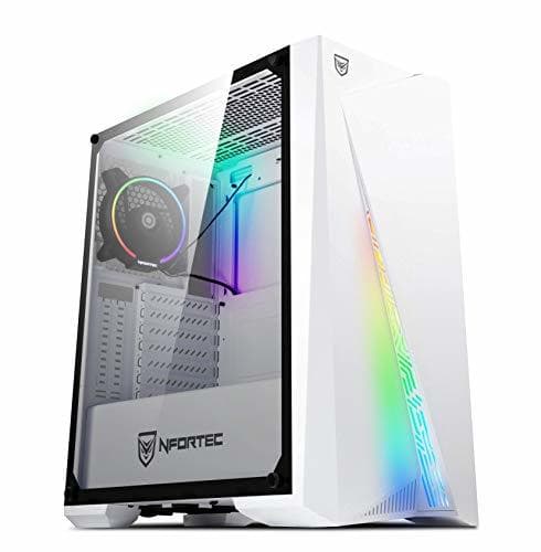 Electrónica Nfortec Artemis Torre Gaming RGB con Cristal Templado Lateral Full View y