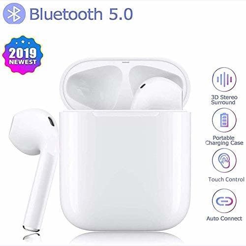 Electronic Auriculares Bluetooth Inalámbricos 5.0, Wireless Auriculares Estéreo Deportivos en la Oreja Auriculares