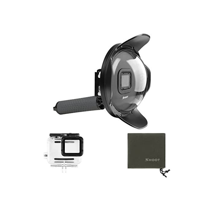 Electronic SHOOT Subacuático Cúpula 6 Pulgada Dome para GoPro Hero 7 Black/(2018)/Hero 6/Hero