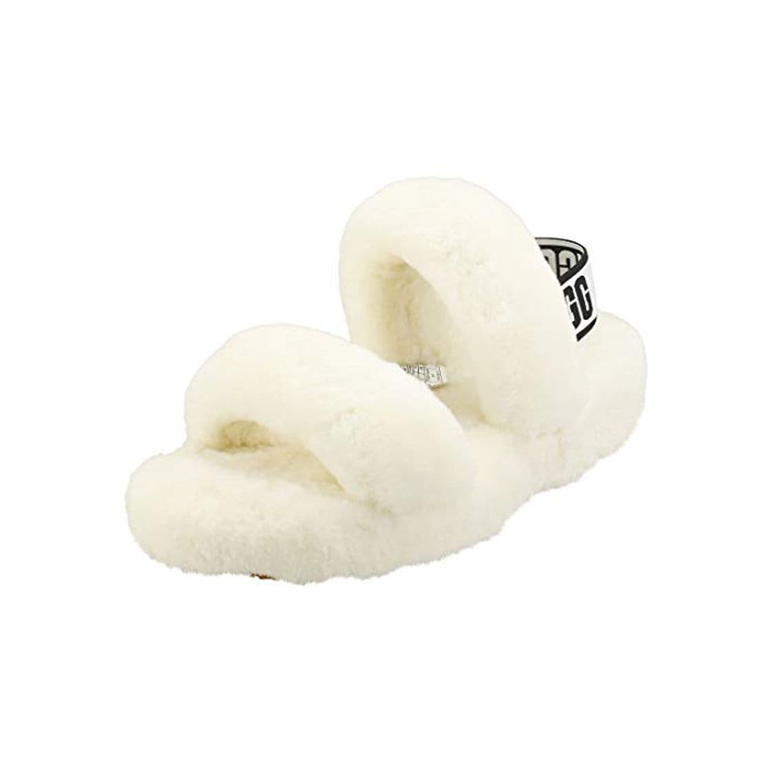 Fashion UGG Female Oh Yeah Slipper, White, 5