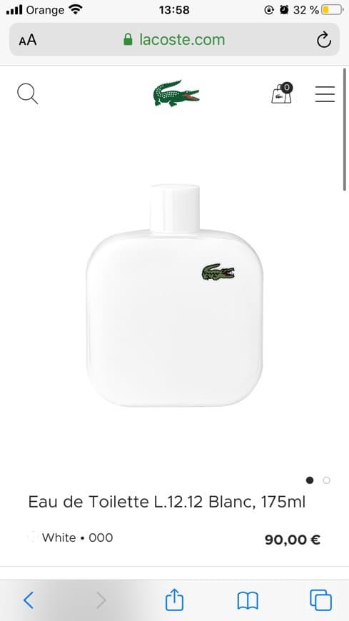 Product Eau de toilette Lacoste L.12.12