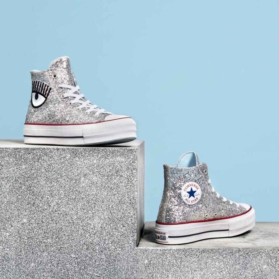 Fashion Chiara Ferragni High Top Glitter Converse