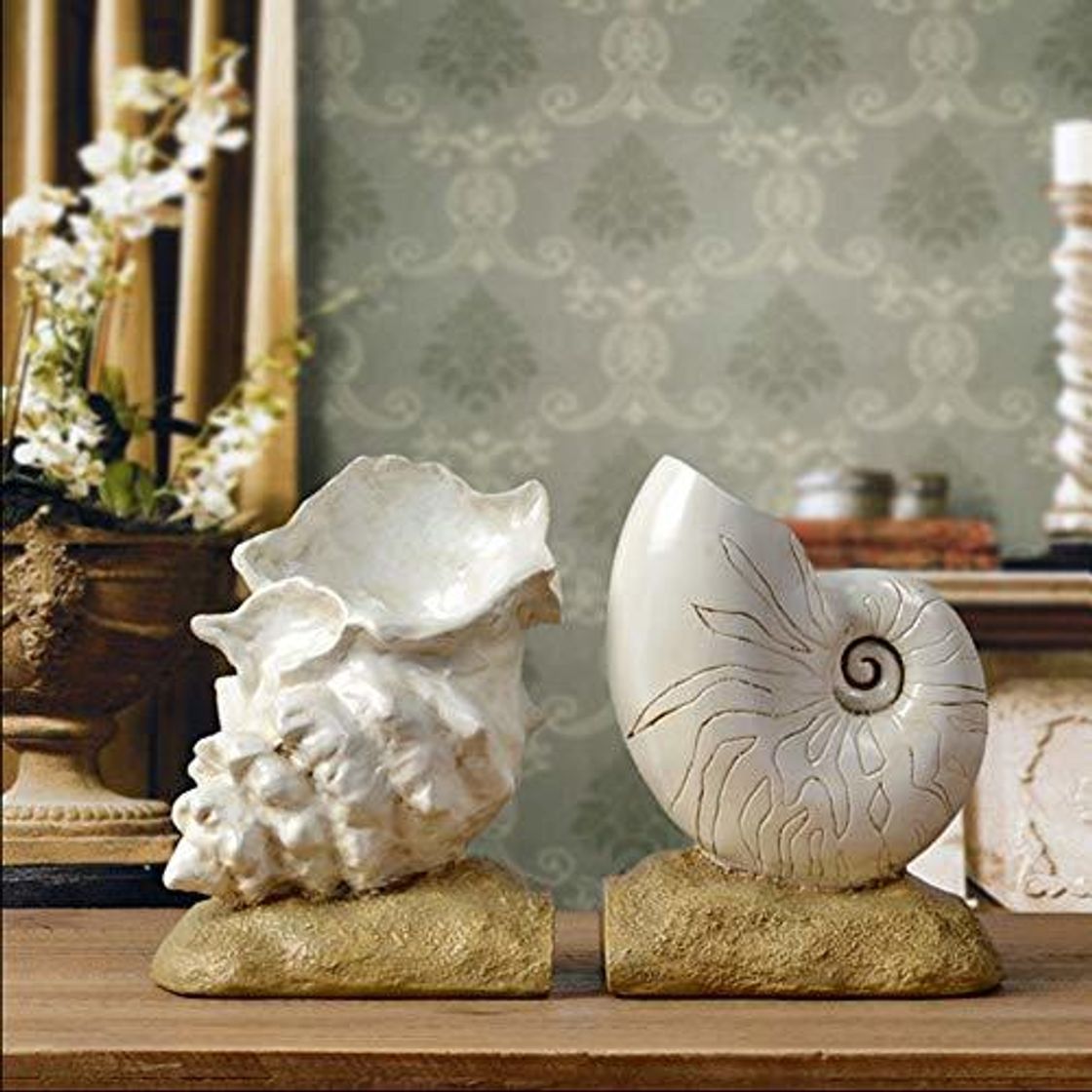 Product JYSPT Conch Bookends Retro Imitation Old Book File trasladado a New Home