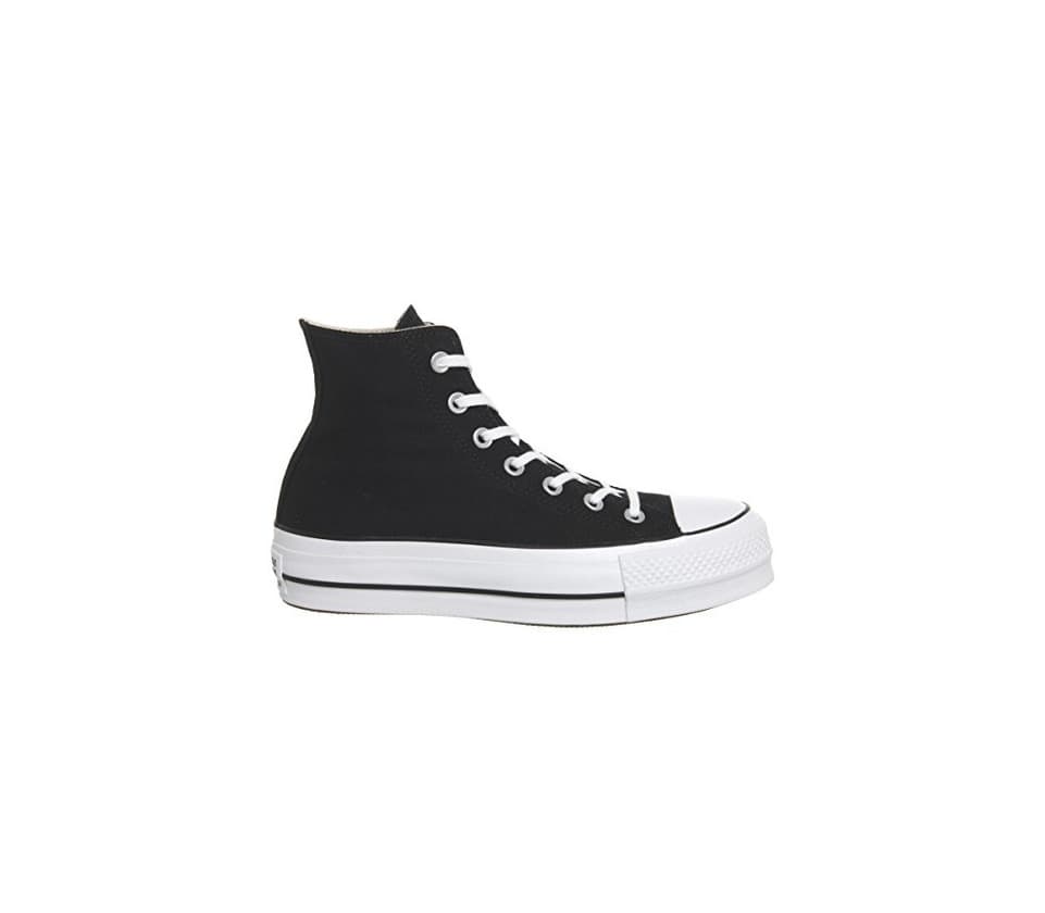 Fashion Converse Chuck Taylor CTAS Lift Hi, Zapatillas para Mujer, Negro