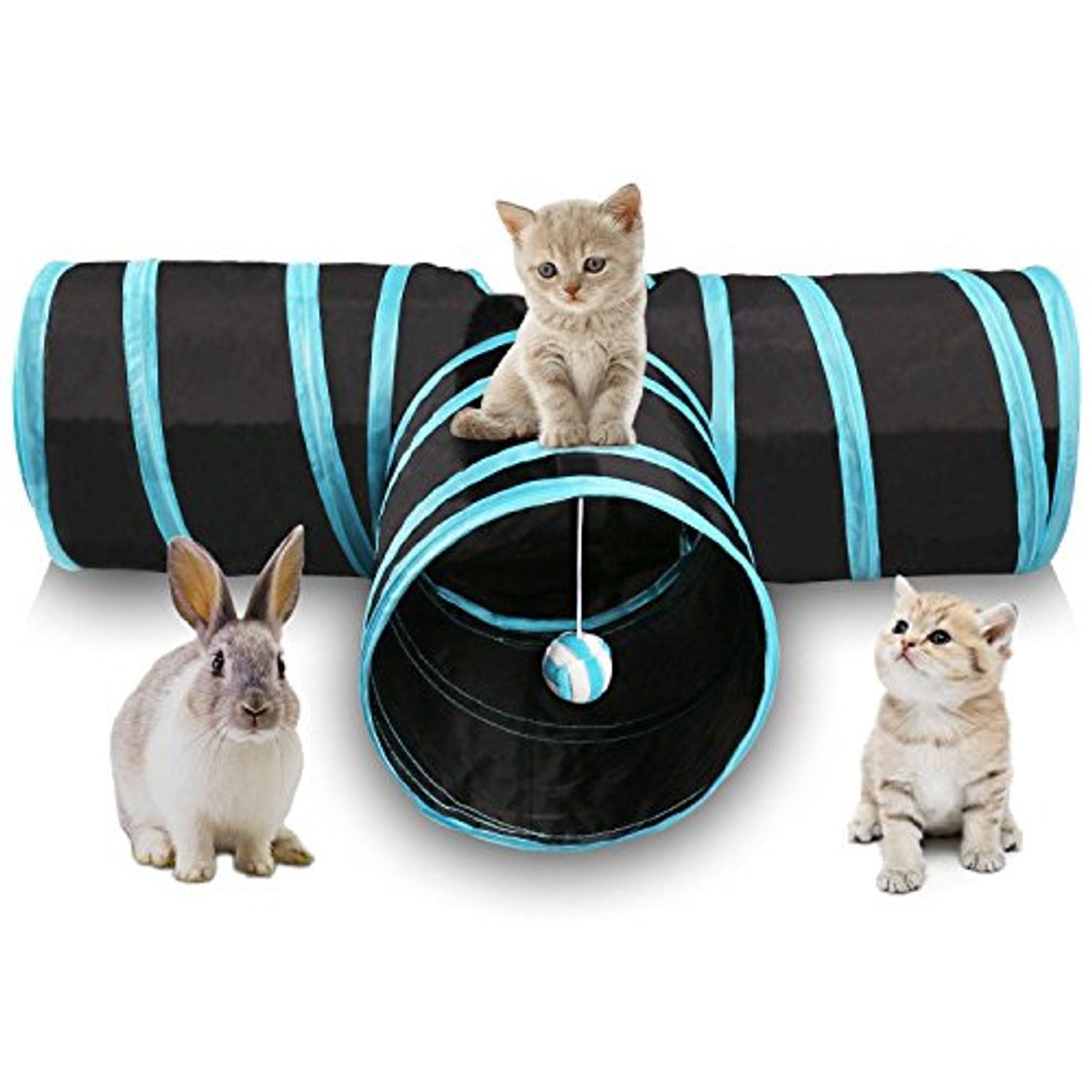 Producto SODIAL Tunel de gato de 3 maneras Juego de gato plegable para