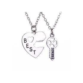 Producto Collar llave y corazón bff 