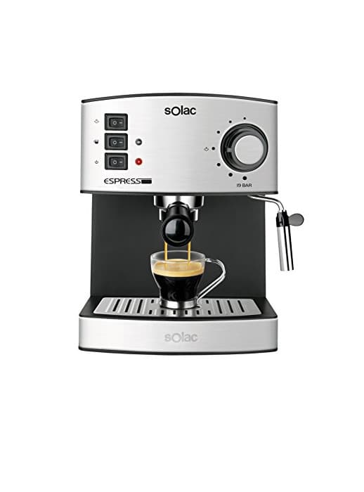 Elemento de la categoría hogar Solac CE4480 Espresso-Cafetera de 19 Bares con vaporizador