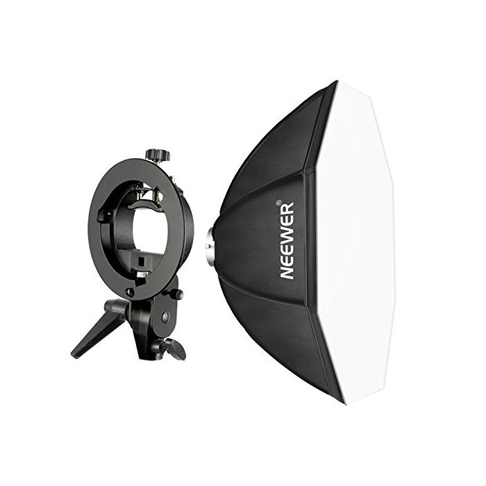 Electrónica Neewer 80x80-centímetro Speedlite Octagonal Softbox con Soporte de Brazo Tipo-S