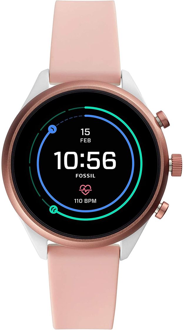 Moda Fossil Sport Smartwatch Blush Silicone - FTW6022 - Fossil