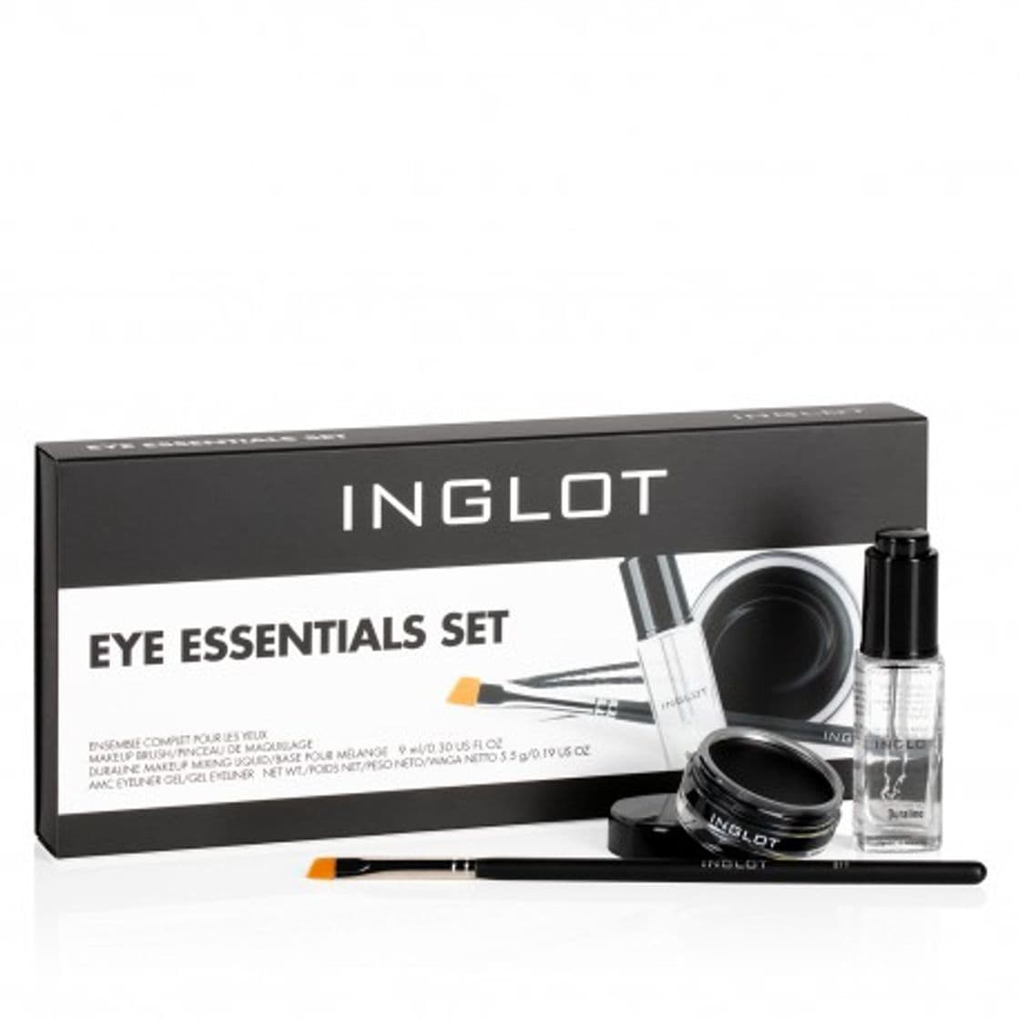 Moda kit esenciales inglot: duraline + delineador gel 77 + brocha 31t