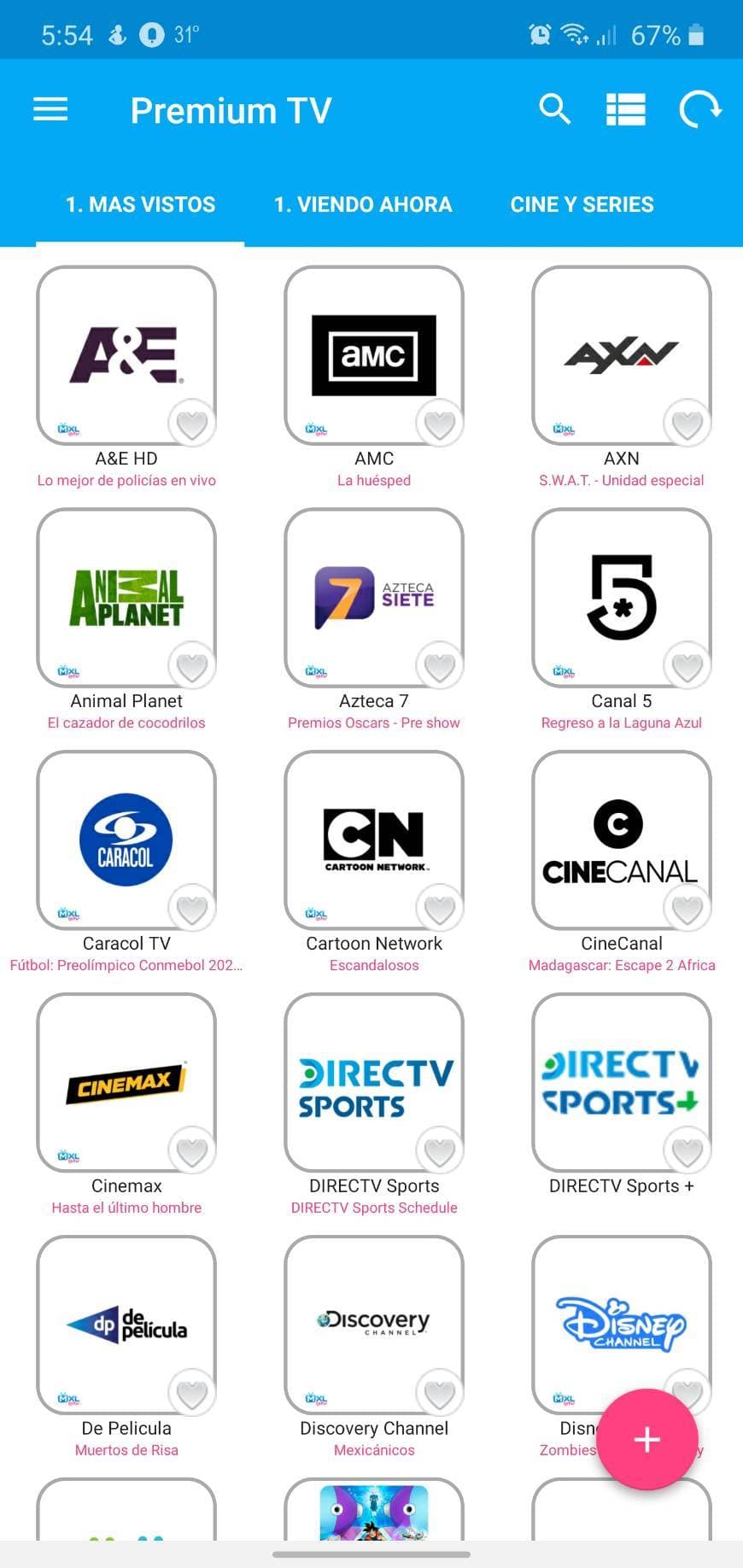 App Mxl tv