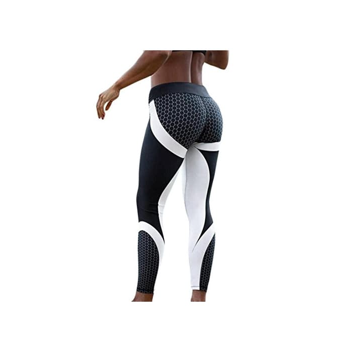 Producto Leggings yoga mujer pantalones deportivos mujer Largos Leggings para Running Deportes 3D Impresión pantalones push up Mujer Legging Pantalon Fitness Polainas de gimnasio Amlaiworld (Negro