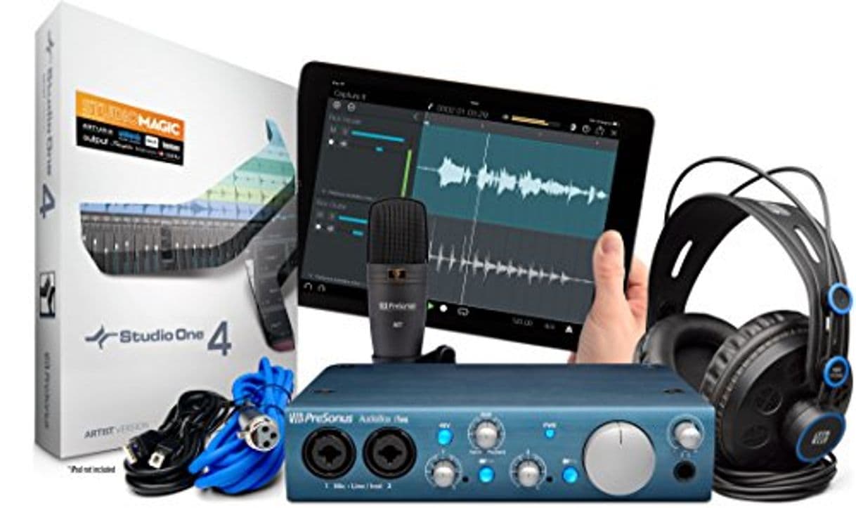 Producto PreSonus AudioBox iTwo Studio USB 2.0 Recording Bundle with Interface