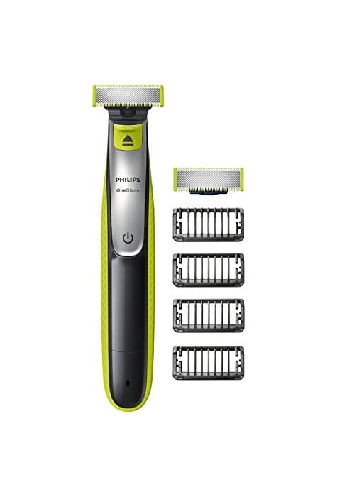 Beauty Philips OneBlade QP2530/30 - Recortador de barba, recorta, perfila y afeita, enchufe