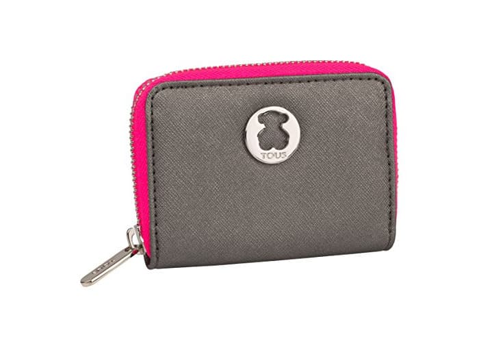 Fashion Tous Angela Dubai Saf, Monedero para Mujer, Plateado