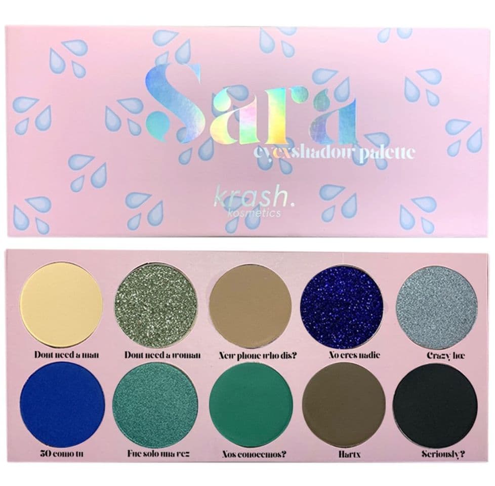 Moda Paleta de Sombras "Sara" de Krash Kosmetics