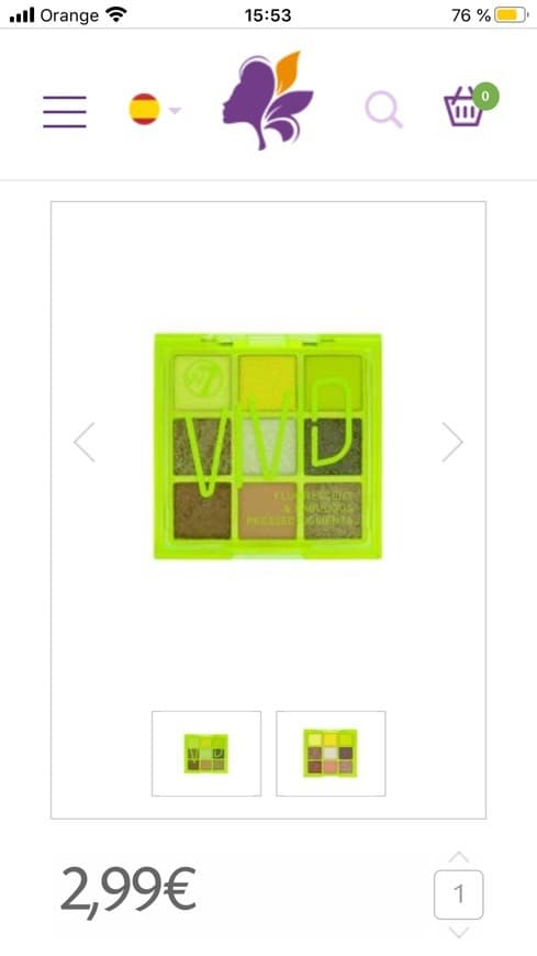 Moda Paleta Vivid verde de W7