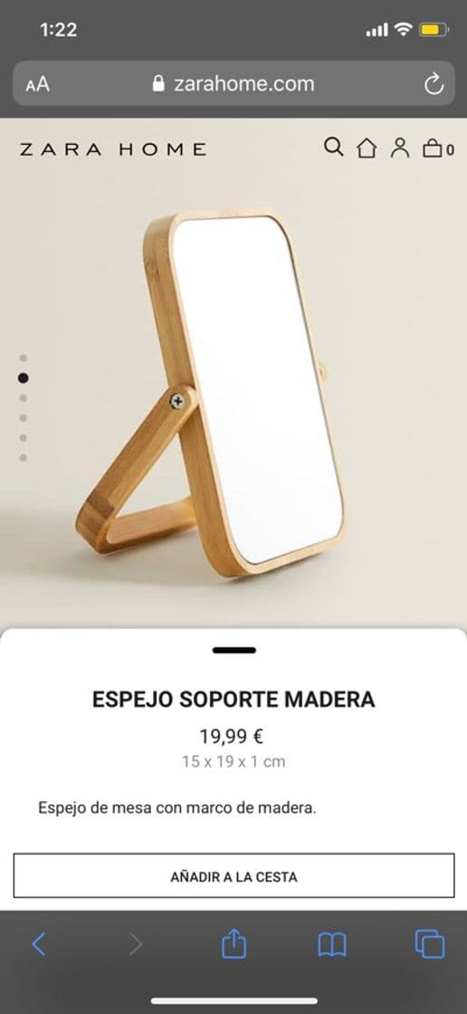 Fashion ESPEJO SOPORTE MADERA