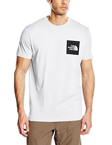 Place The North Face T-Shirt M S/S Fine tee Camiseta, Hombre, Blanco