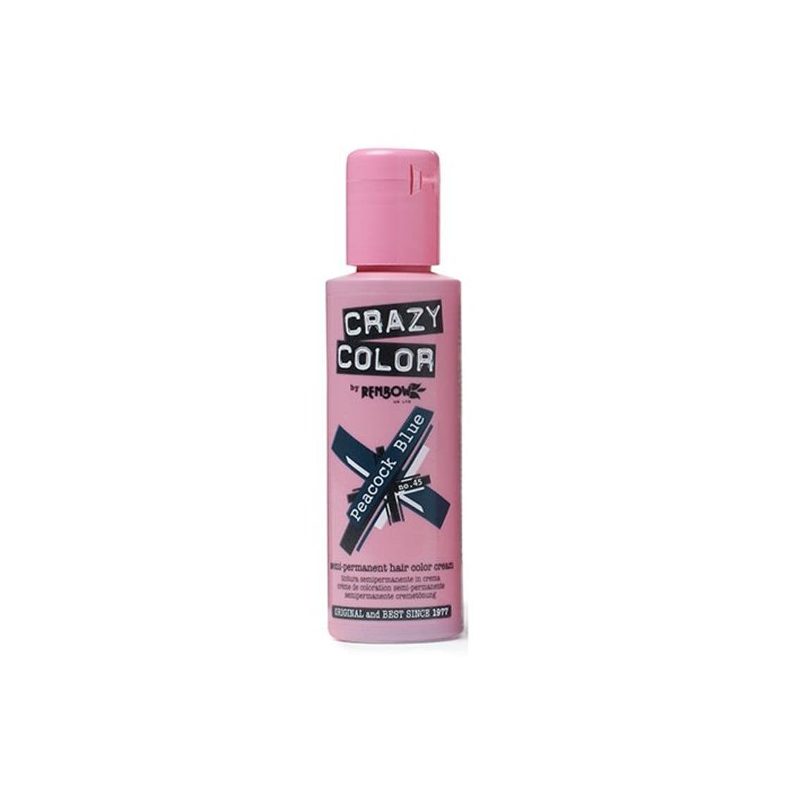 Beauty Crazy Color Peacook Blue Nº 45 Crema Colorante del Cabello Semi-permanente