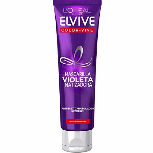 Belleza L'Oréal Paris Elvive Color Vive Mascarilla Violeta Matizadora para el Pelo con