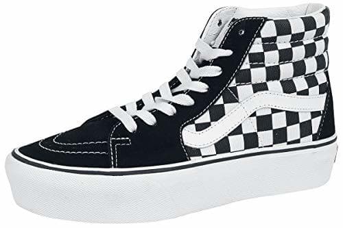 Fashion Vans Sk8 Hi Platform Calzado Checkerboard