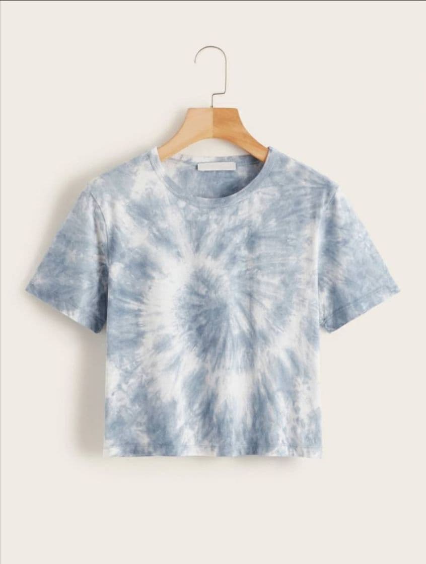 Moda Camiseta estampado tie dye 