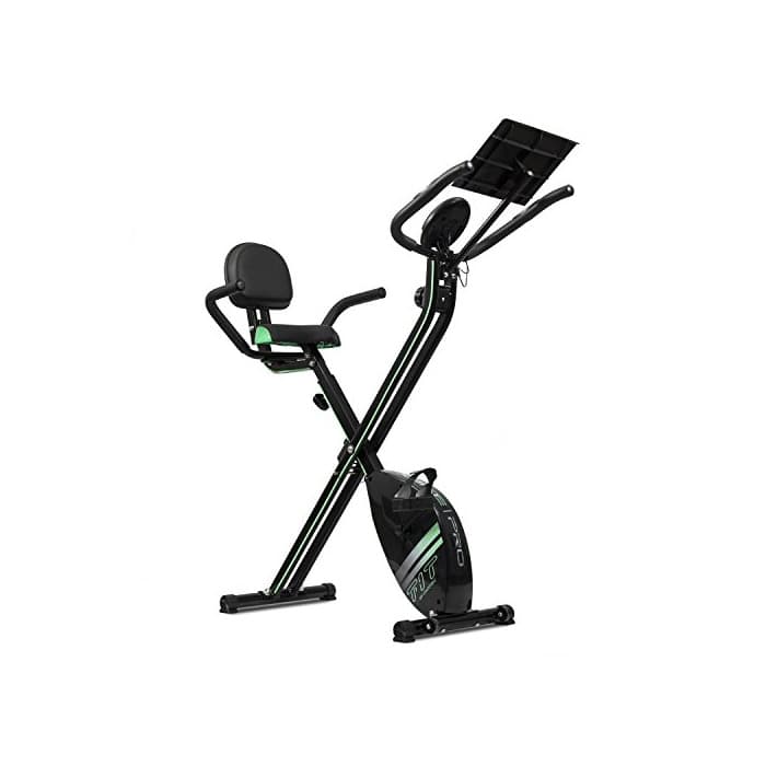 Fitness Cecotec Bicicleta Estática Plegable Magnética X-Bike Pro. Pulsómetro, Pantalla LCD, Resistencia Variable