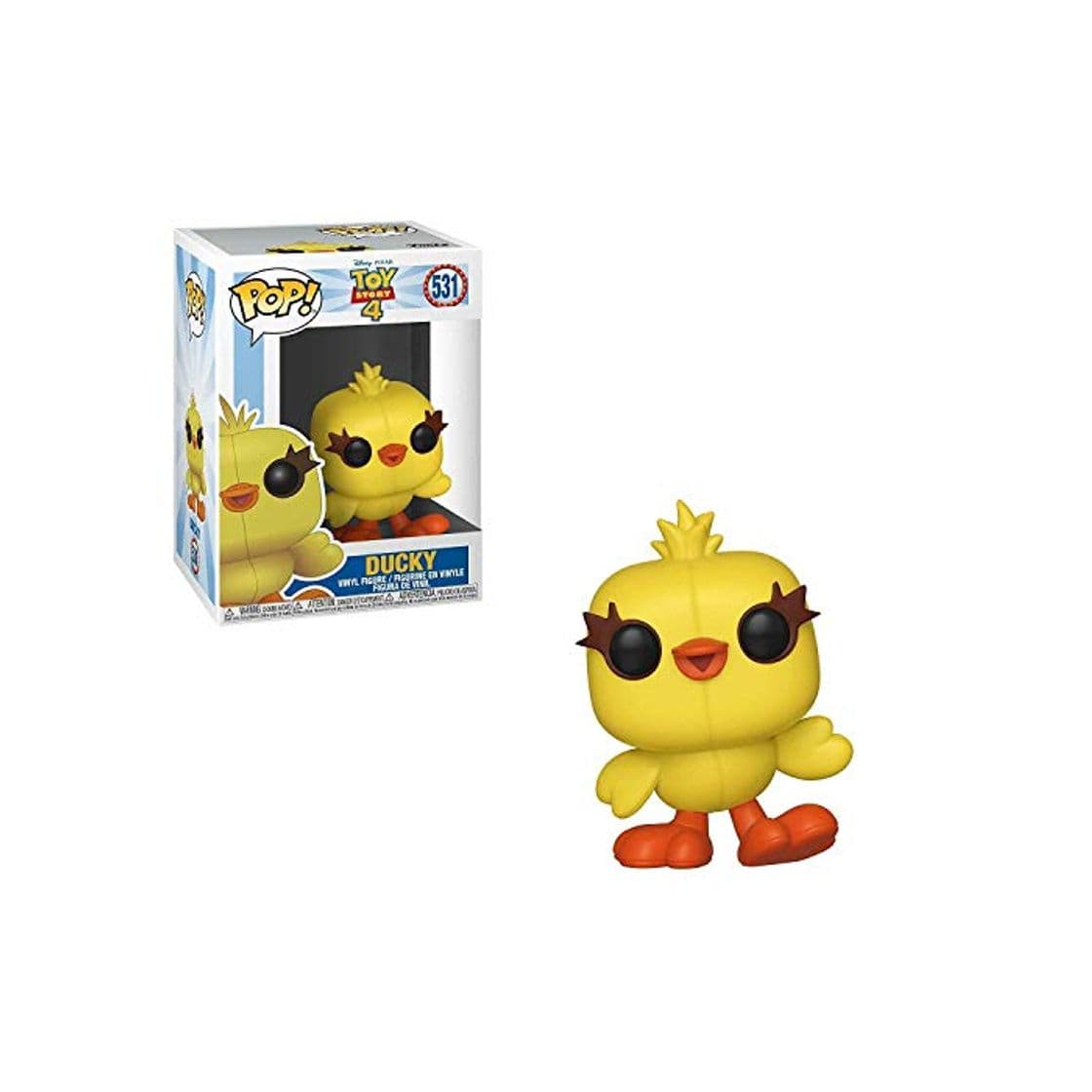 Juego Funko- Pop Vinilo: Disney: Toy Story 4: Ducky Figura Coleccionable,