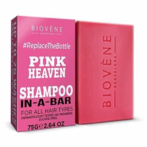 Beauty Biovène Pink Heaven Shampoo In-A-Bar - Champú en barra para una limpieza