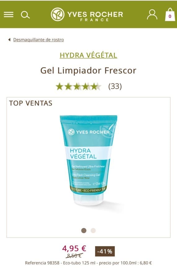 Producto Gel limpidor