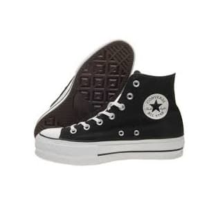 Moda Converse Chuck Taylor CTAS Lift Hi, Zapatillas para Niñas, Negro